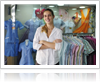 Woman Standing in Retail Shop